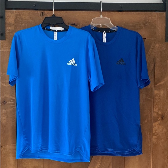 Adidas Short Sleeve Mesh Top Tee Bundle size Small in Blue - Picture 2 of 6